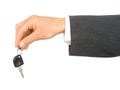 Hand Holding Car Key Royalty Free Stock Photo