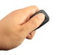 Hand holding car remote Royalty Free Stock Photo