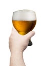 Hand Holding Cold beer Royalty Free Stock Photo
