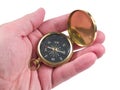 Hand Holding Compass Royalty Free Stock Photo