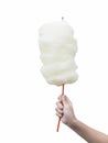 Hand holding cotton candy Royalty Free Stock Photo