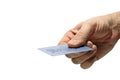 Hand holding credit card Royalty Free Stock Photo