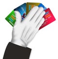 Hand holding Credit card