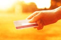 Hand holding credit card Royalty Free Stock Photo