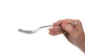 Hand Holding Dinner Fork Royalty Free Stock Photo