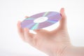 Hand holding a dvd Royalty Free Stock Photo
