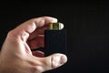 hand holding an encrypted usb for secure file transfer