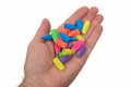 Hand Holding Erasers