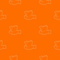 Hand holding file folder pattern vector orange Royalty Free Stock Photo