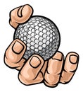 Hand Holding Golf Ball Royalty Free Stock Photo