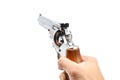 Hand holding gun Royalty Free Stock Photo