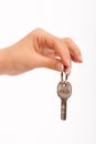 Hand holding key Royalty Free Stock Photo