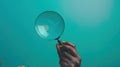 The Magnifying Glass Hand.AI generated image Royalty Free Stock Photo