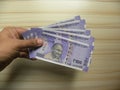 Many 100 Rupees Indian notes