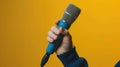 The Hand Holding Microphone.AI generated image Royalty Free Stock Photo