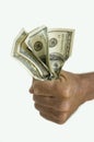 Hand holding money Royalty Free Stock Photo