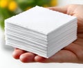 hand holding paper isolated Royalty Free Stock Photo