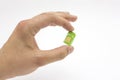 Hand holding sim card Royalty Free Stock Photo