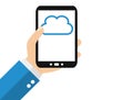 Smartphone: Cloud - Flat Design