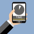 Smartphone: Time Management - Flat Design