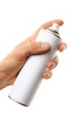 Hand holding a spray Royalty Free Stock Photo
