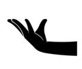 Hand holding symbol vector illustration Royalty Free Stock Photo