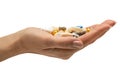 Hand holding tablets Royalty Free Stock Photo