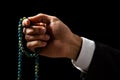 Hand Holding a Tasbih Royalty Free Stock Photo