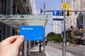 Hand holding a Translink Compass Card