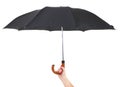 Hand holding umbrella Royalty Free Stock Photo