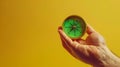 The hand holding compass.AI generated image Royalty Free Stock Photo