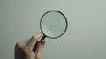 The magnifying glass held.AI generated image Royalty Free Stock Photo