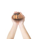 Hand and the house Royalty Free Stock Photo