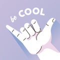 hand human cool symbol gesture and lettering