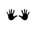 Hand human thumb symbol body part icon