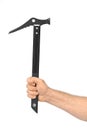 Hand with ice axe Royalty Free Stock Photo