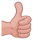 Thumbs Up Hand Cartoon Icon Royalty Free Stock Photo