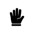 Hand icon . hand symbols. palm Royalty Free Stock Photo