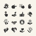 Hand Icons vector set