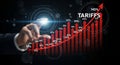 Rising Tariffs: Increasing Import Taxes Visualized Royalty Free Stock Photo