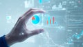 Digital Data Analysis, Business Analytics, and Financial Report Interface Royalty Free Stock Photo