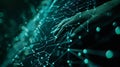 Hand Interacting With Digital Network