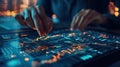 Data Analysis: Exploring Digital Information Royalty Free Stock Photo