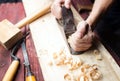 Hand jack plane Royalty Free Stock Photo