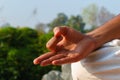 Hand in Jnana Mudra Royalty Free Stock Photo