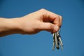 Hand with the keys Royalty Free Stock Photo