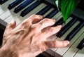 Hand keys, piano Royalty Free Stock Photo