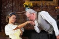 Hand-kiss Royalty Free Stock Photo