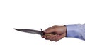 Hand with knife Royalty Free Stock Photo