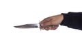 Hand with knife Royalty Free Stock Photo